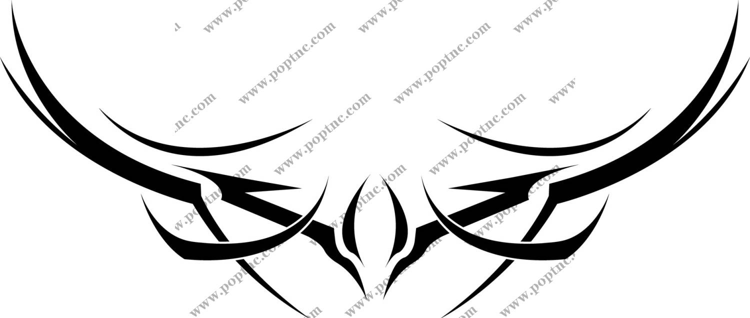 神秘深邃的黑色花型图案,打造独特服装印花