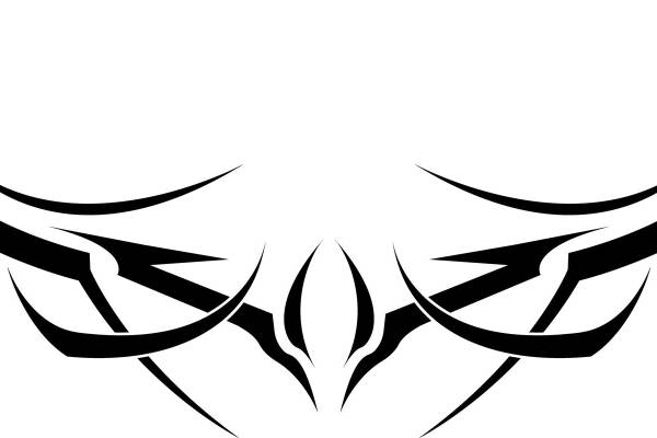 神秘深邃的黑色花型图案,打造独特服装印花