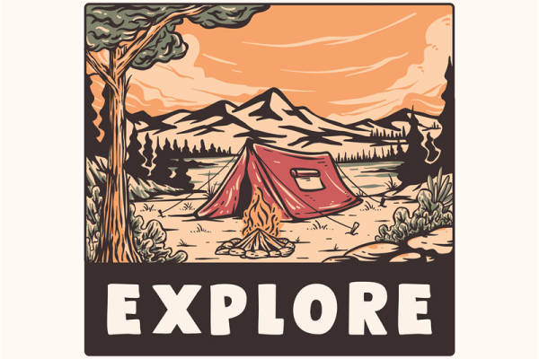 户外探险主题服装印花：探索自然的完美裁片