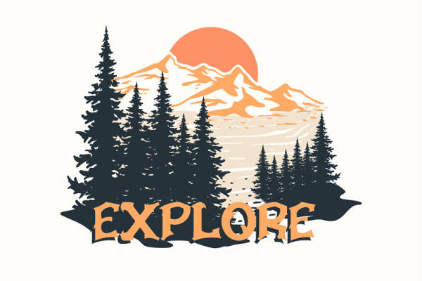 探索自然风光的服装印花素材