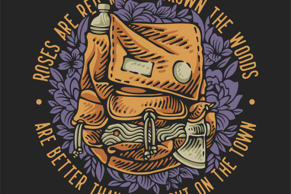 复古蒸汽朋克风格服装印花图案设计