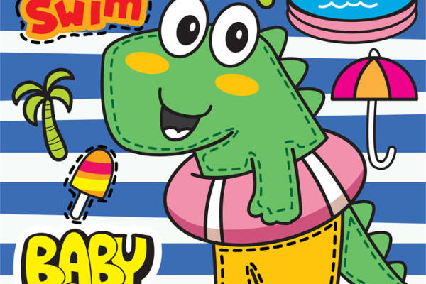 夏日风情恐龙印花：打造清凉夏日服装