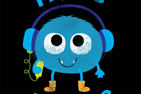 可爱音乐小怪兽裁片印花，轻松打造个性服装