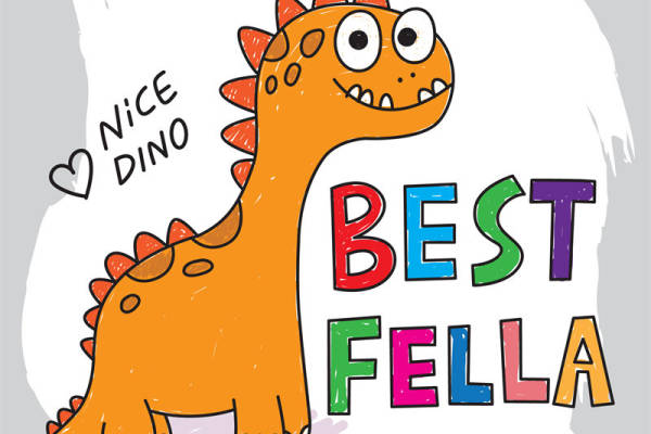 萌趣恐龙裁片印花,打造个性服装