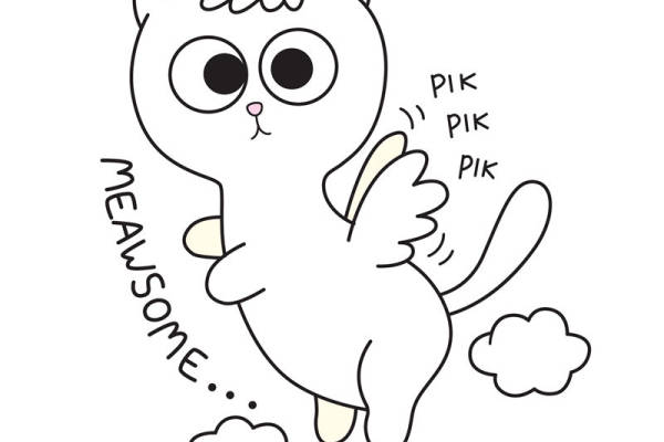 萌趣猫咪印花图案,打造个性服装裁片