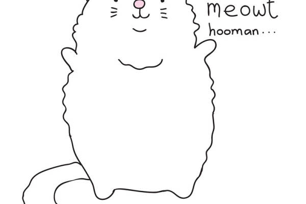 可爱猫咪图案裁片印花，打造个性服装