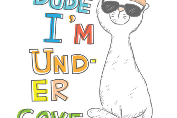 时尚猫头印花图案,打造个性服装