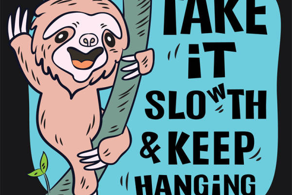 萌趣树懒印花:服装印花新选择