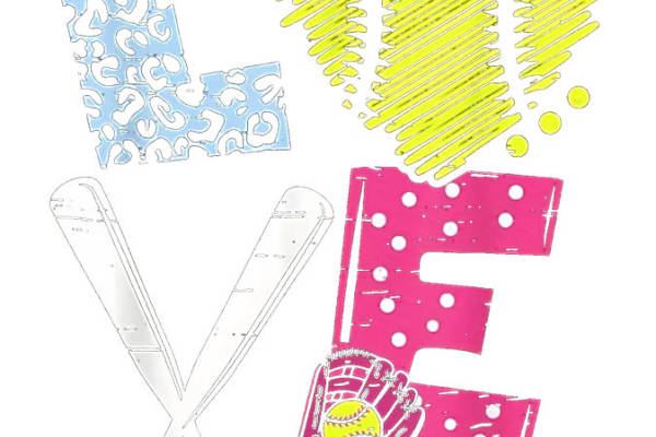 创意软式棒球元素印花图案，打造个性服装