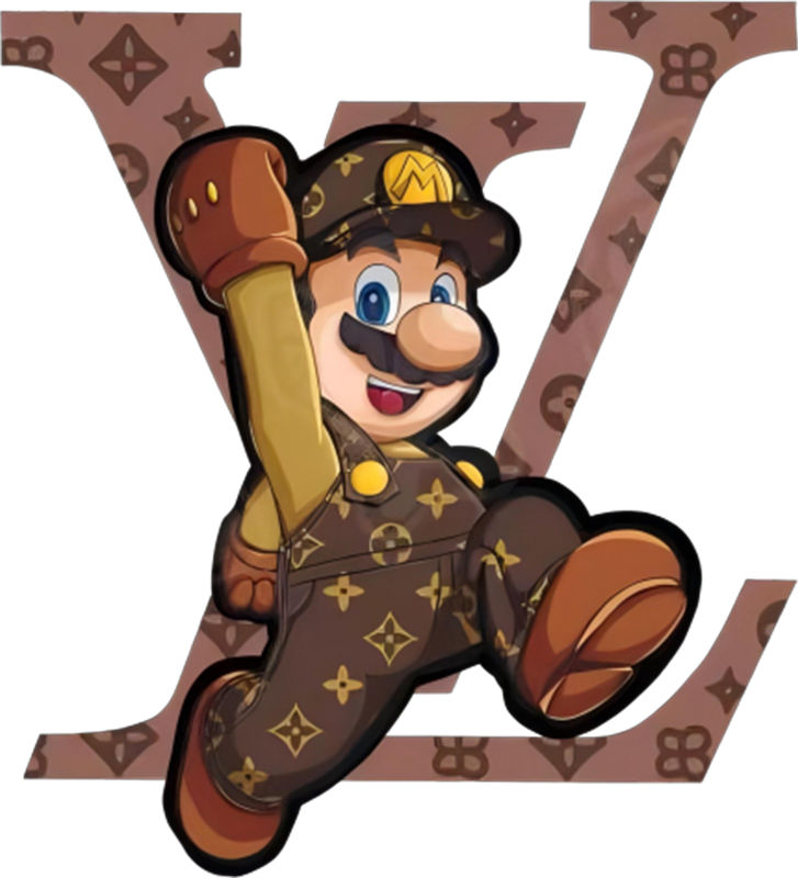 时尚奢华LV风格裁片印花,打造个性服装