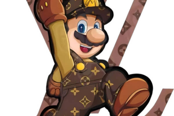 时尚奢华LV风格裁片印花,打造个性服装