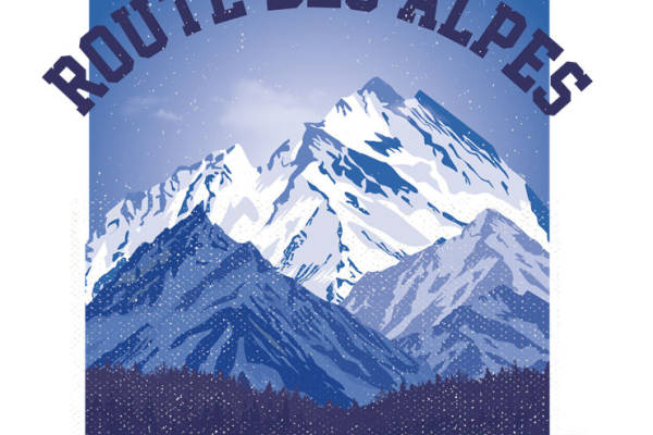 雪山雪景服装印花裁片设计灵感