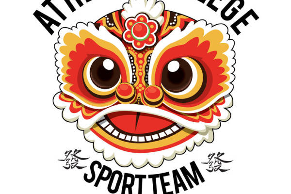 传统狮头图案裁片印花，打造个性时尚服装