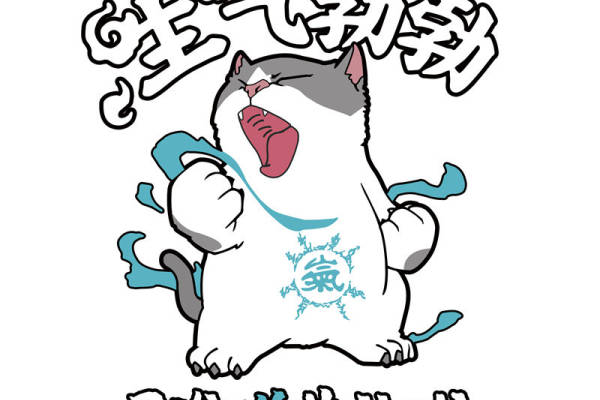 愤怒猫咪裁片印花:个性化的服装印花设计