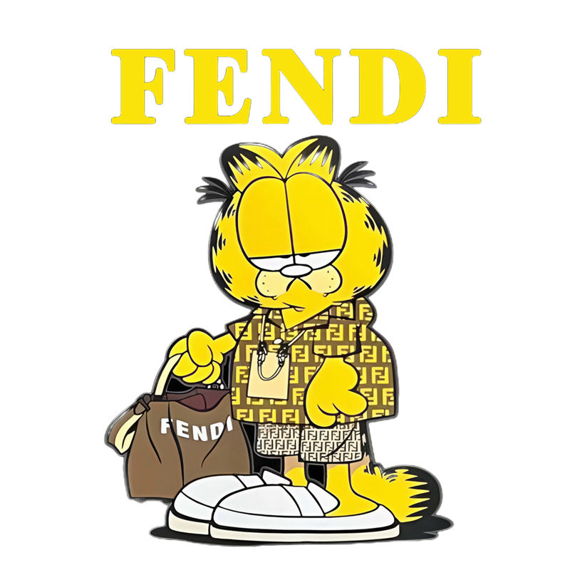 时尚潮流：FENDI x Garfield联名服装印花裁片