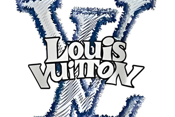 蓝色渐变纹理服装印花图案，时尚百搭裁片印花素材