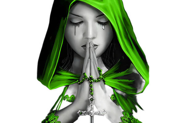 暗黑风格花型裁片印花，为你的服装增添神秘魅力