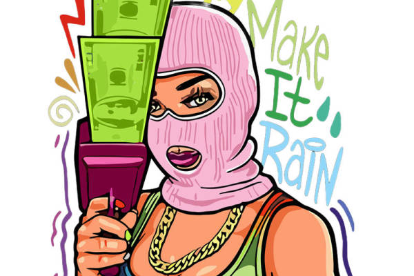 炫酷街头风裁片印花图案，打造个性服装