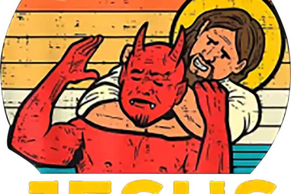 裁片印花:耶稣与魔鬼的幽默对决,服装印花新选择