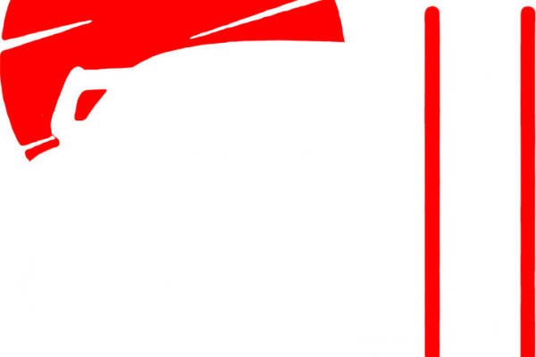 时尚裁片印花：红色抽象图案服装印花