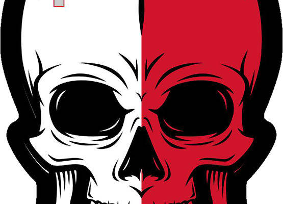 骷髅马耳他十字纹服装印花裁片