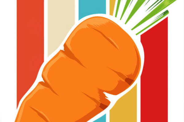 胡萝卜图案裁片印花，为服装增添自然色彩