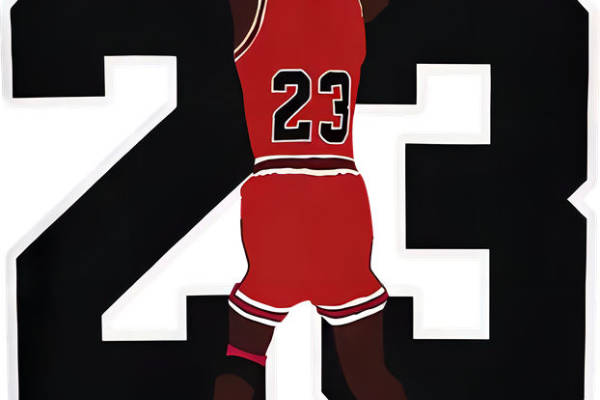 经典23号篮球运动员印花图案，打造个性服装裁片