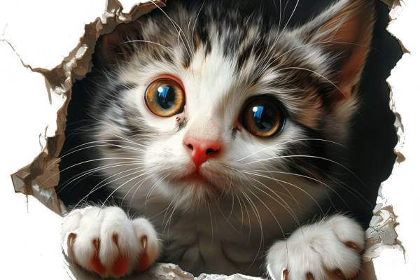 萌趣猫咪纹样，打造个性服装印花