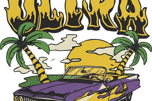 复古火焰车与棕榈树：服装印花裁片设计灵感