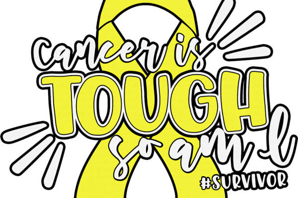 黄色癌症意识带印花图案，适用于服装裁片印花