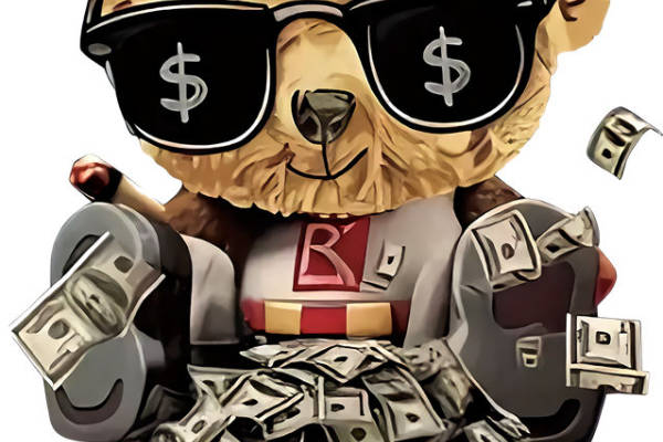 奢华金熊印花：打造个性服装的时尚裁片