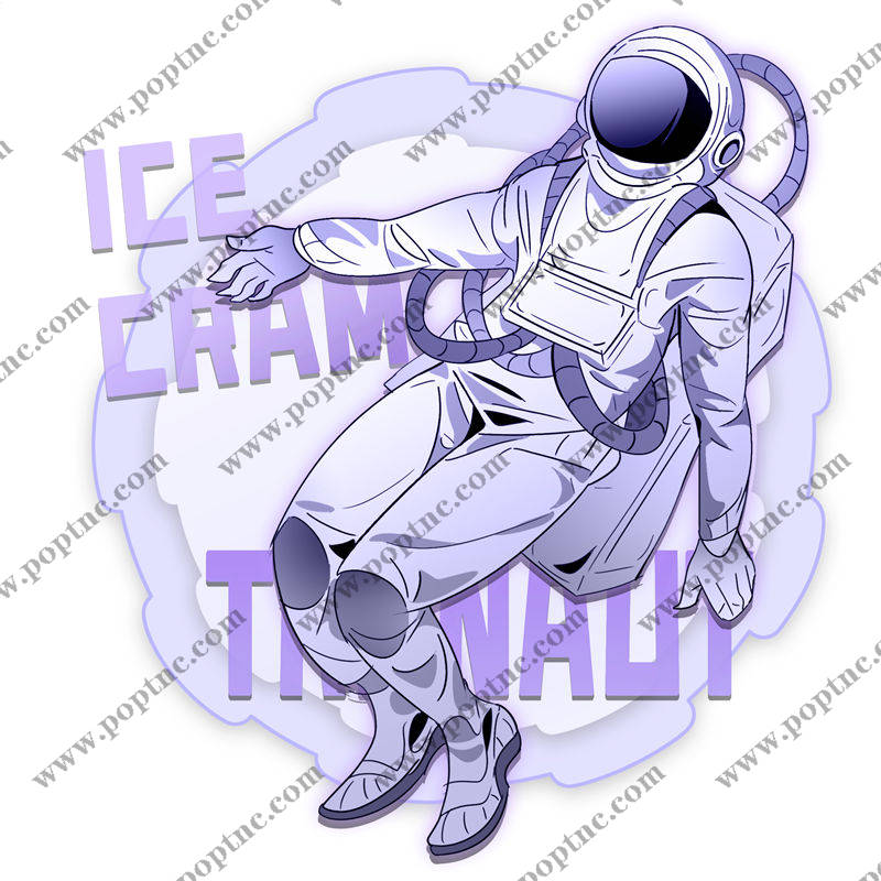 冰爽宇航员裁片印花:未来感十足的服装印花