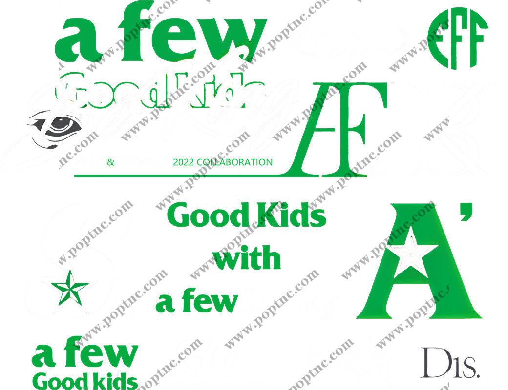 时尚裁片印花:绿色花卉图案服装印花