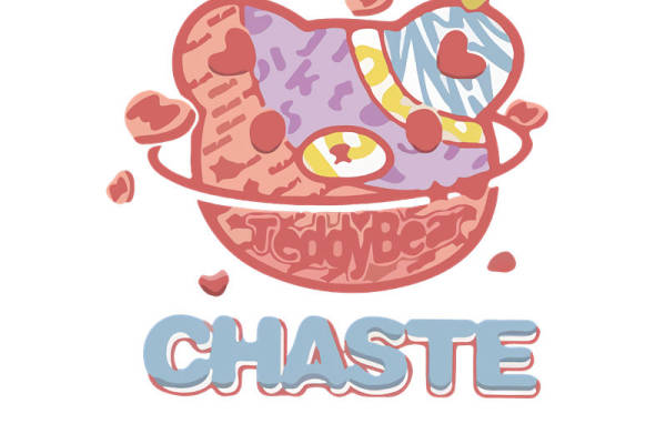 可爱熊头花型印花素材,轻松打造个性服装