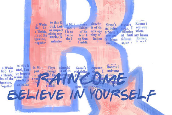 时尚裁片印花：雨中印象服装印花图案