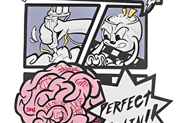 裁片印花：脑洞大开的卡通脑部图案，打造个性服装