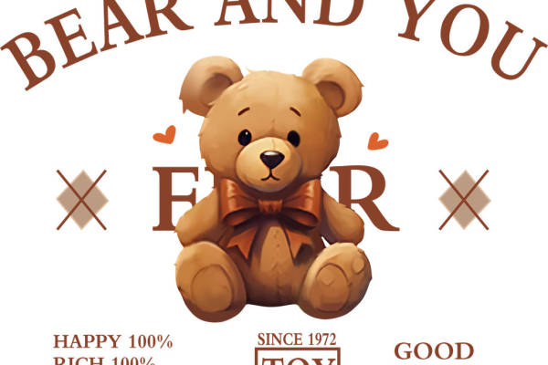 可爱泰迪熊印花：打造儿童服装的温馨选择