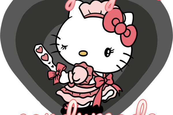 可爱Hello Kitty服装印花素材：打造童趣服装