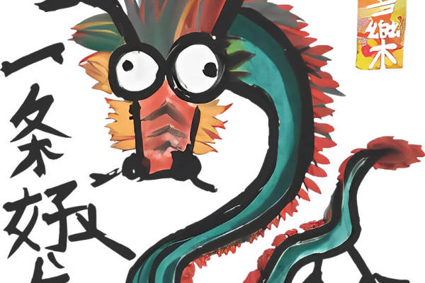 龙形图案服装印花裁片设计灵感