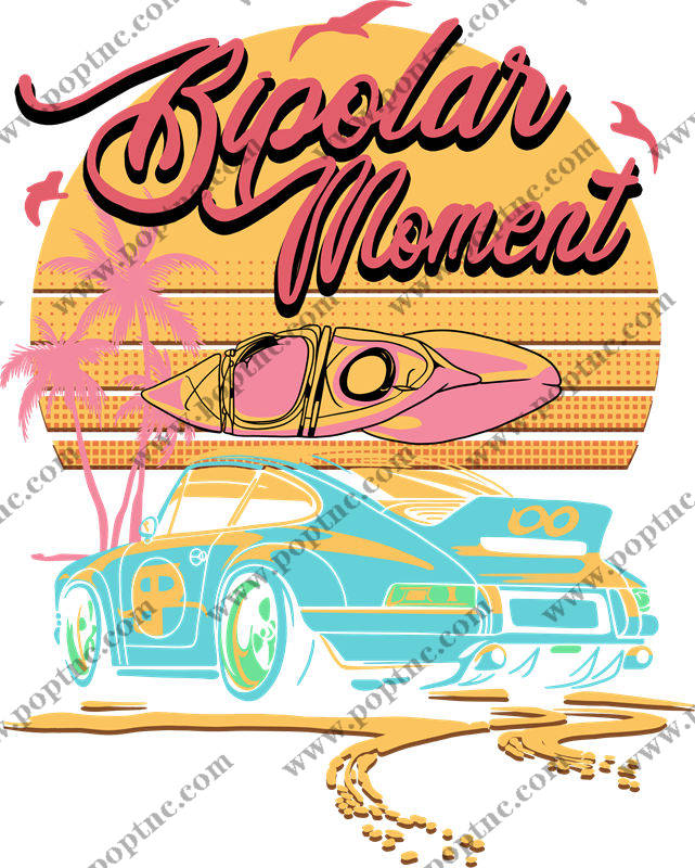 复古潮牌风潮:Bipolar Moment服装印花设计