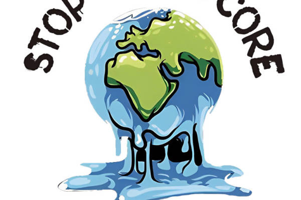 地球融化主题裁片印花,为你的服装增添环保元素