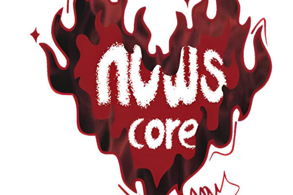 红色火焰心形图案服装印花素材,点燃你的时尚热情