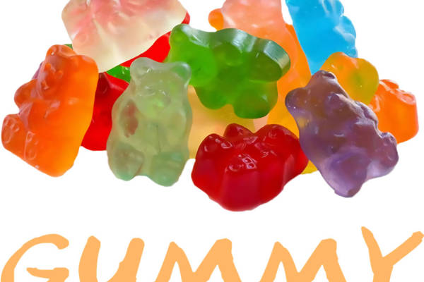 彩色小熊糖造型裁片印花,打造个性服装