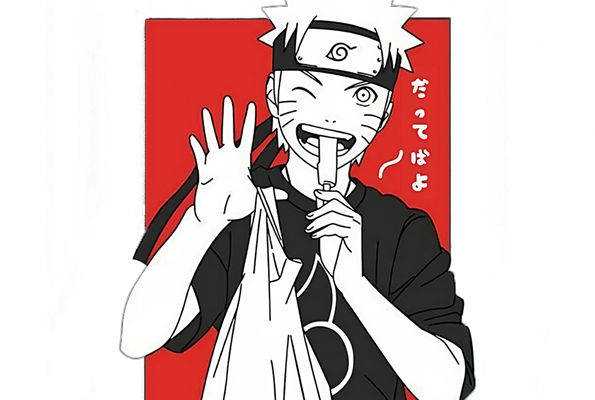 动漫风格服装印花素材：火影忍者忍者风裁片印花