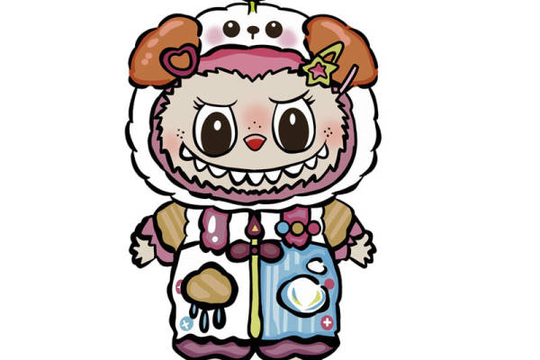 可爱卡通动物印花：萌趣服装印花裁片