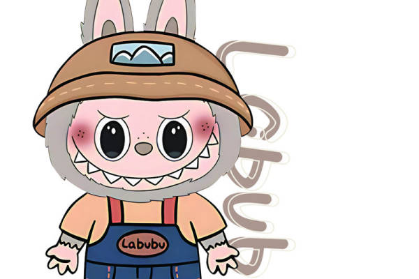 可爱卡通兔印花图案，适合服装印花与裁片印花