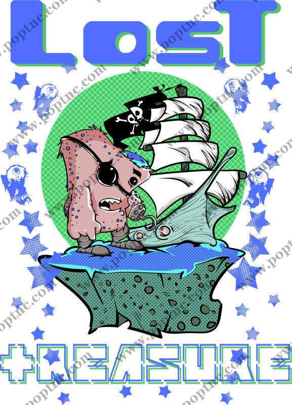 海盗主题裁片印花:独特设计打造个性服装