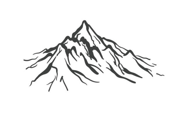 自然山峰纹理：服装印花裁片设计灵感