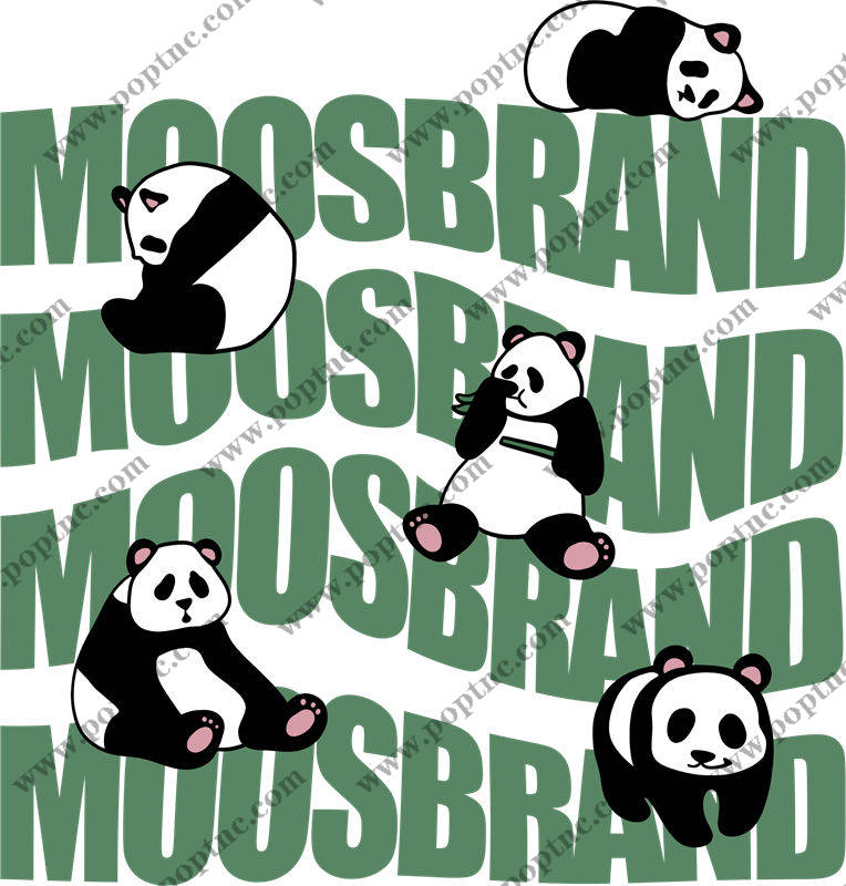 熊猫图案裁片印花,轻松打造个性服装