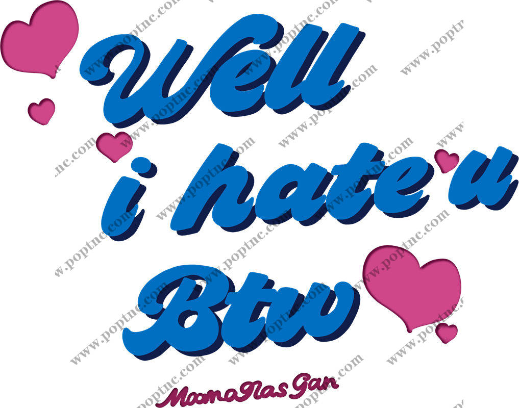 浪漫心形图案服装印花裁片设计